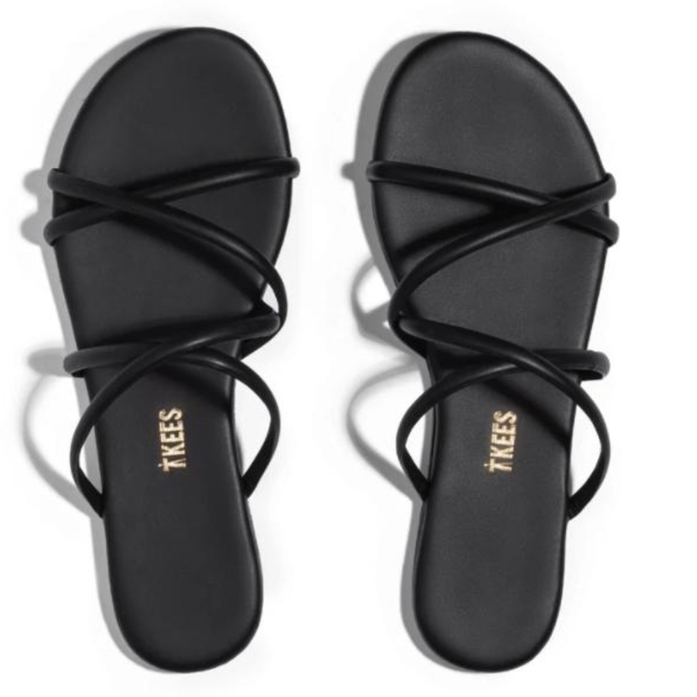 TKEES Black Sloane Sandal